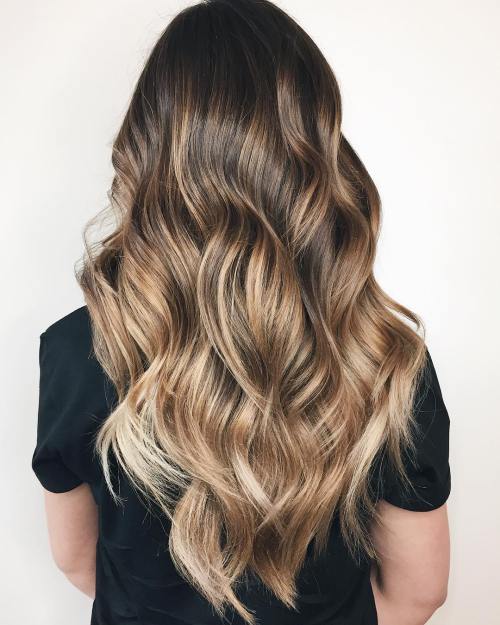 Weiche Bronde Balayage Haare