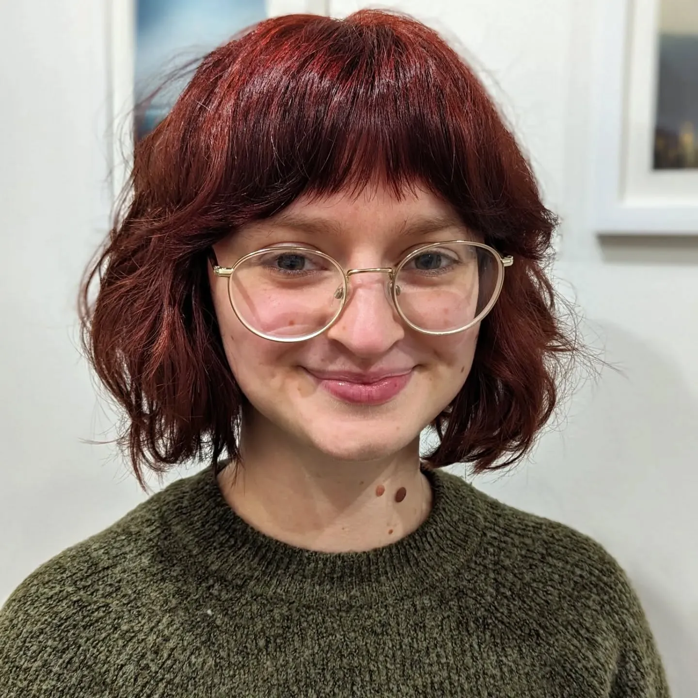 1. Weicher Shaggy Bob mit tiefem Auburn Red (Shaggy Bob Frisuren)