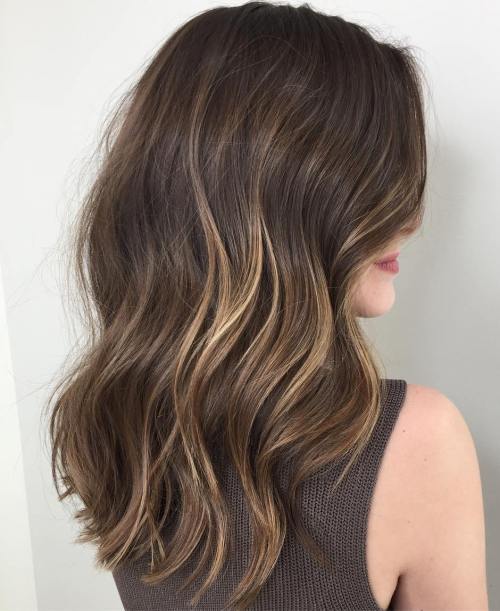 19 atemberaubende partielle Balayage -Frisuren Subtile Balayage für Brünette