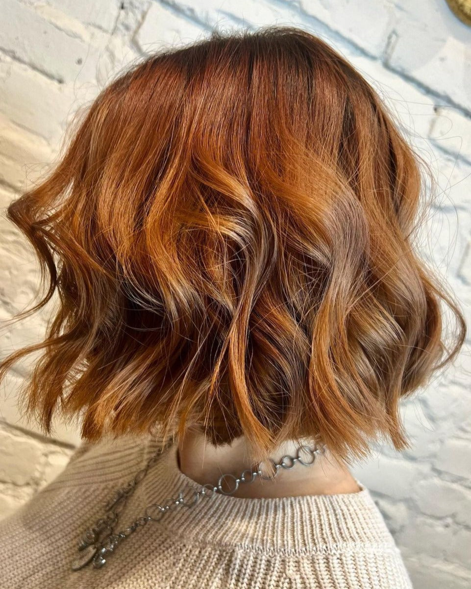 10. Kupfer strukturierter Bob (Frühlingshaarfarbe)