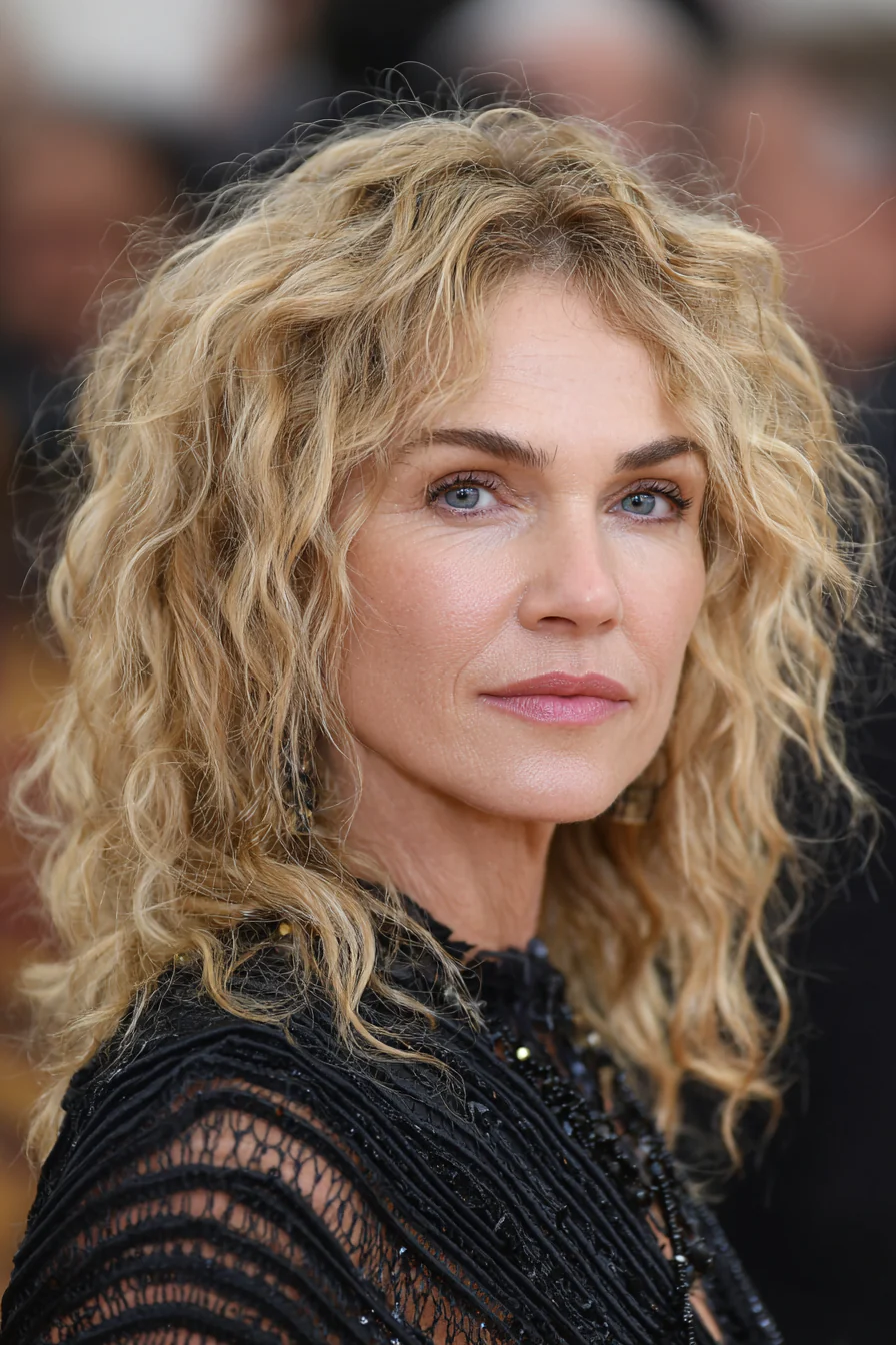 10. Dunkelblonder gewellter Shag (Trendfrisuren für Frauen über 60) – Trendfrisuren für Frauen über 60