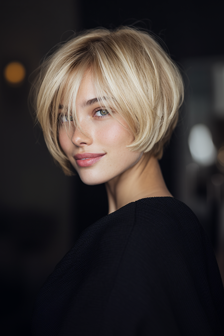 10. Golden Blonde Pixie Bob Blend (Pixie Frisuren) - Pixie Frisuren