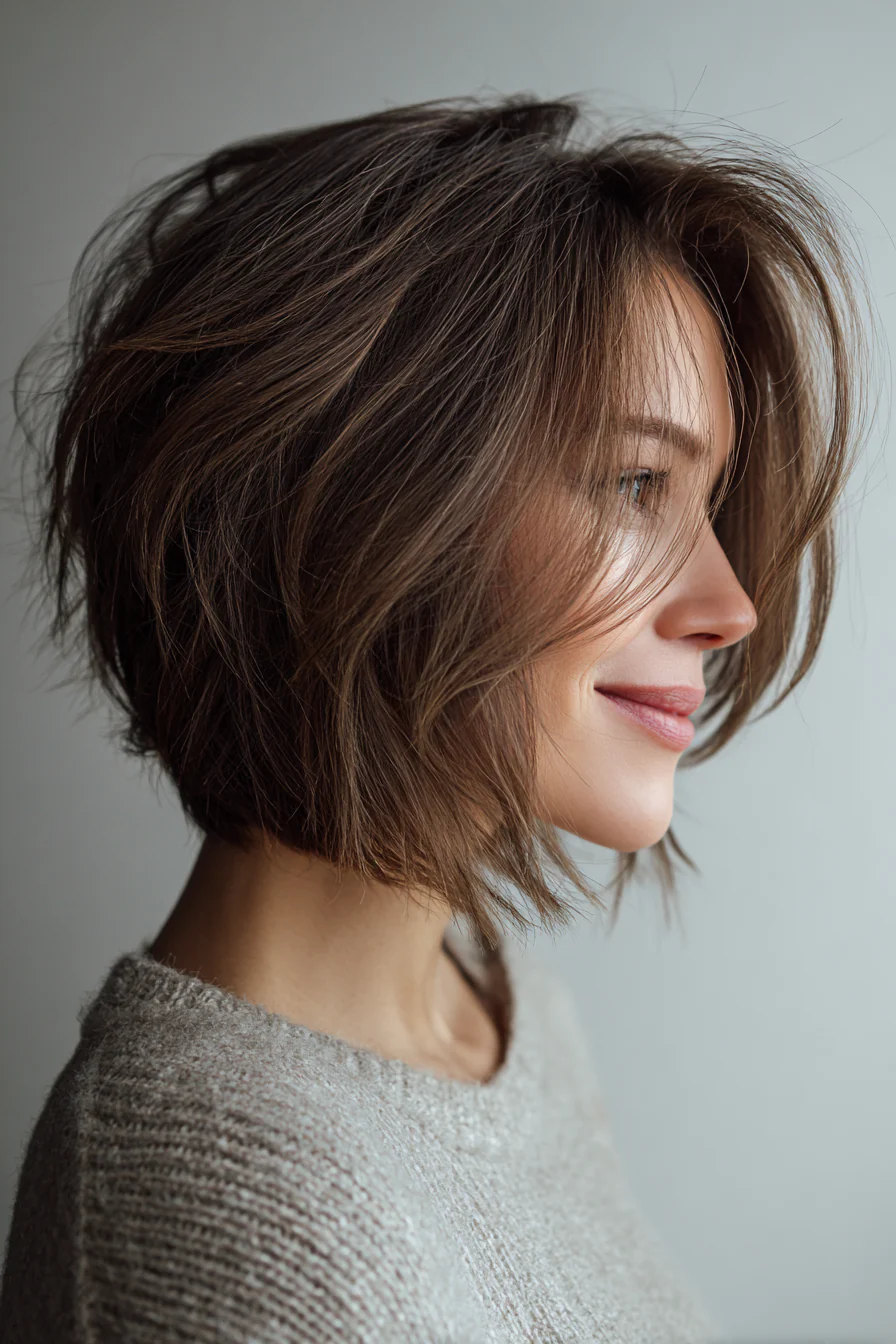 10. Razor-Edged Shoulder Bob + Ash Brown (Schulterlange Bob-Frisuren) – Schulterlange Bob-Frisuren