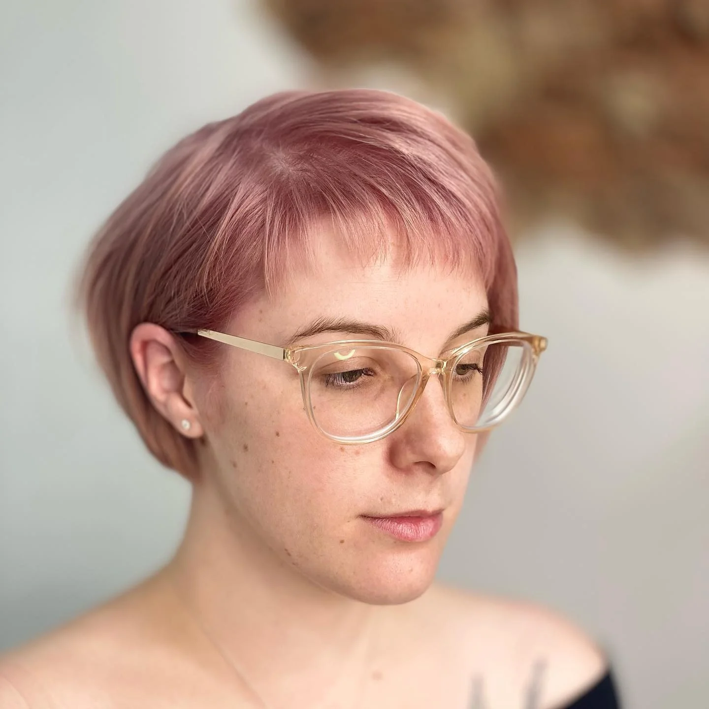 10. Rosenquarz-Pixie-Bob mit Baby-Pony (Pixie-Bob-Haarschnitt)