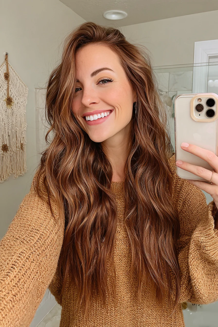 10. Sandy Brown Breezy Cut (Lange gewellte Frisuren) – Lange gewellte Frisuren