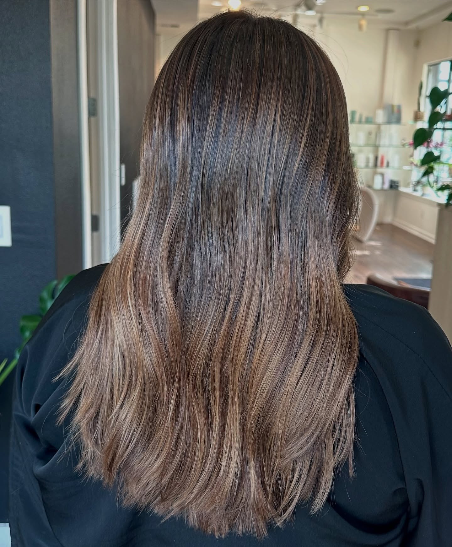 10. glatte aschbraune Schichten (blonde braune Haarfarbe)