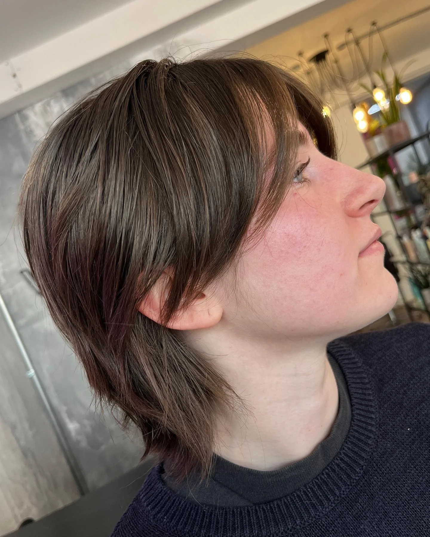 11. Ash Mocha Wolf Bob (Short Wolf Cut)