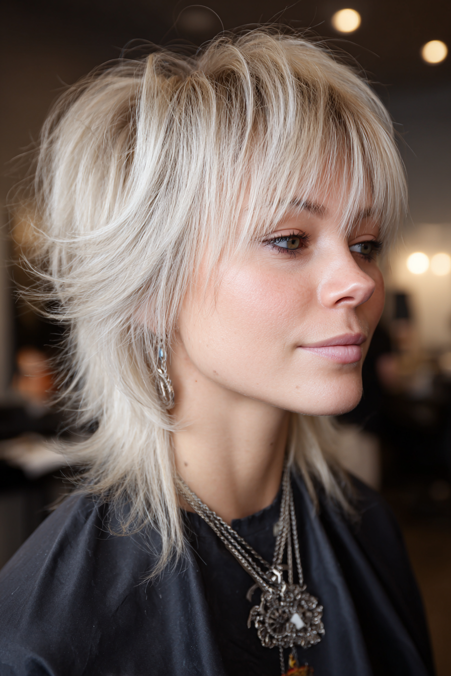 11. Cool Blonde Tousled Mullet (Messy Blonde Hairstyles) – Unordentliche blonde Frisuren