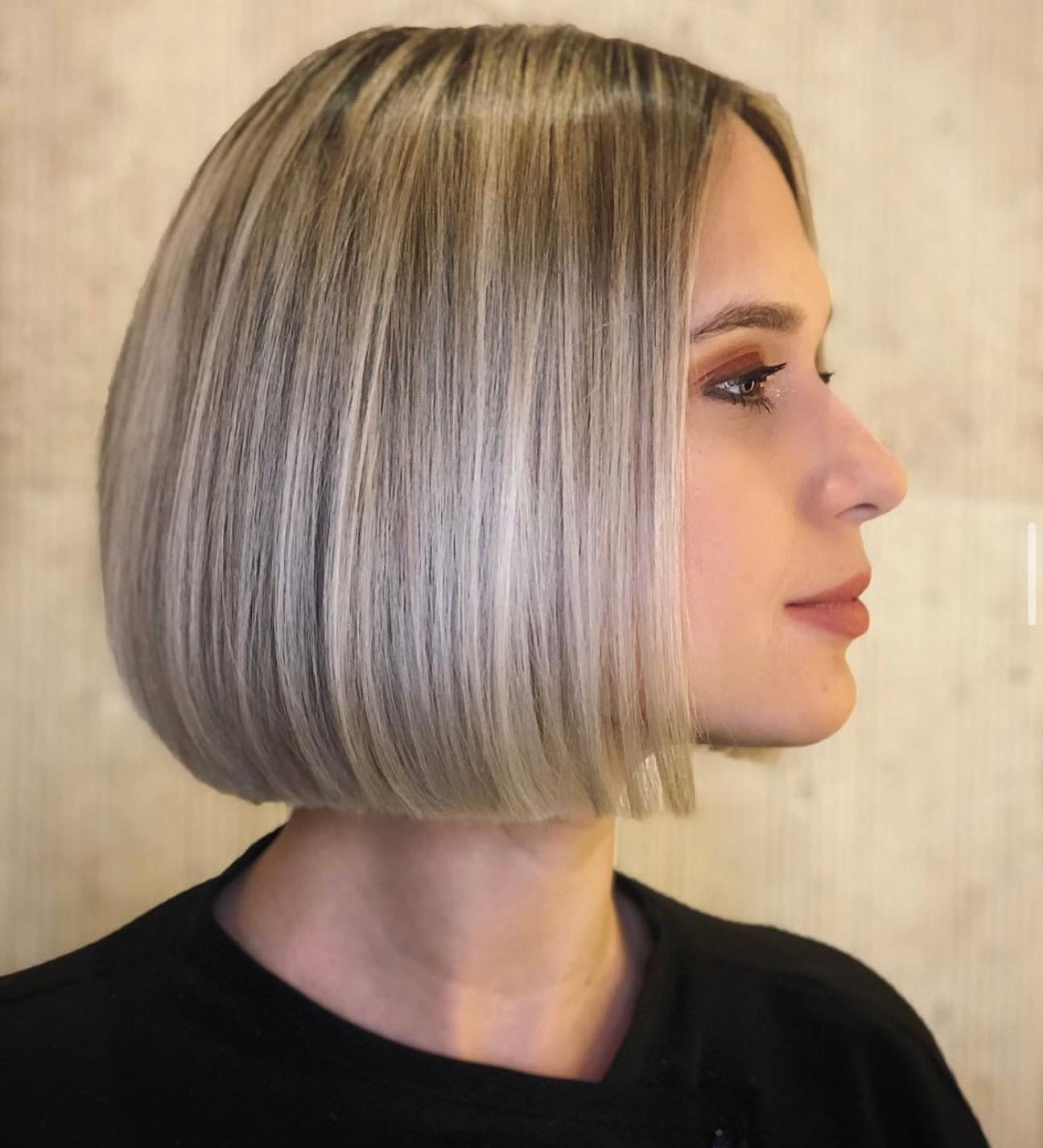 11. eisiger blonde abgerundete Bob (stumpfe Bob -Frisuren)