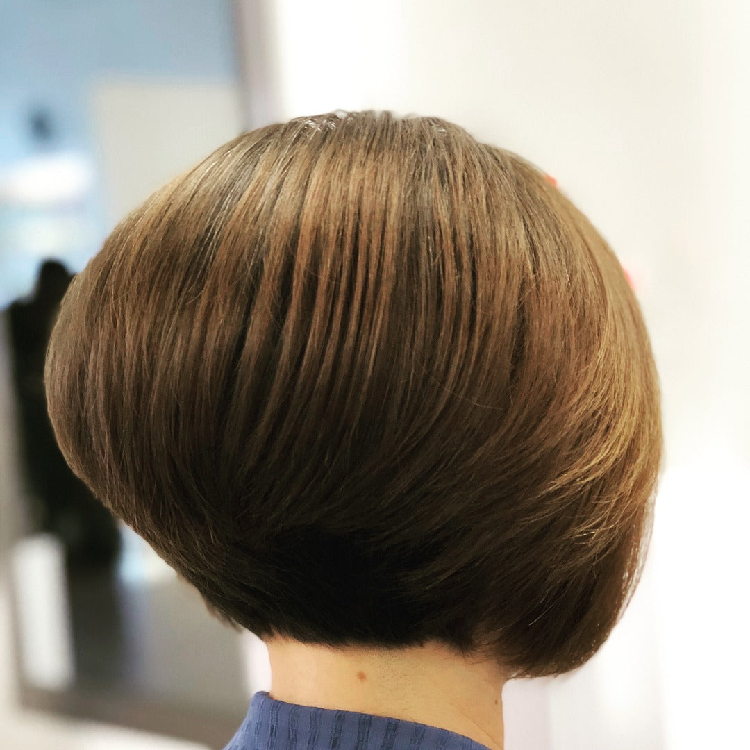 11. Formulierter Zimtstapel (gestapelte Bob -Haare)