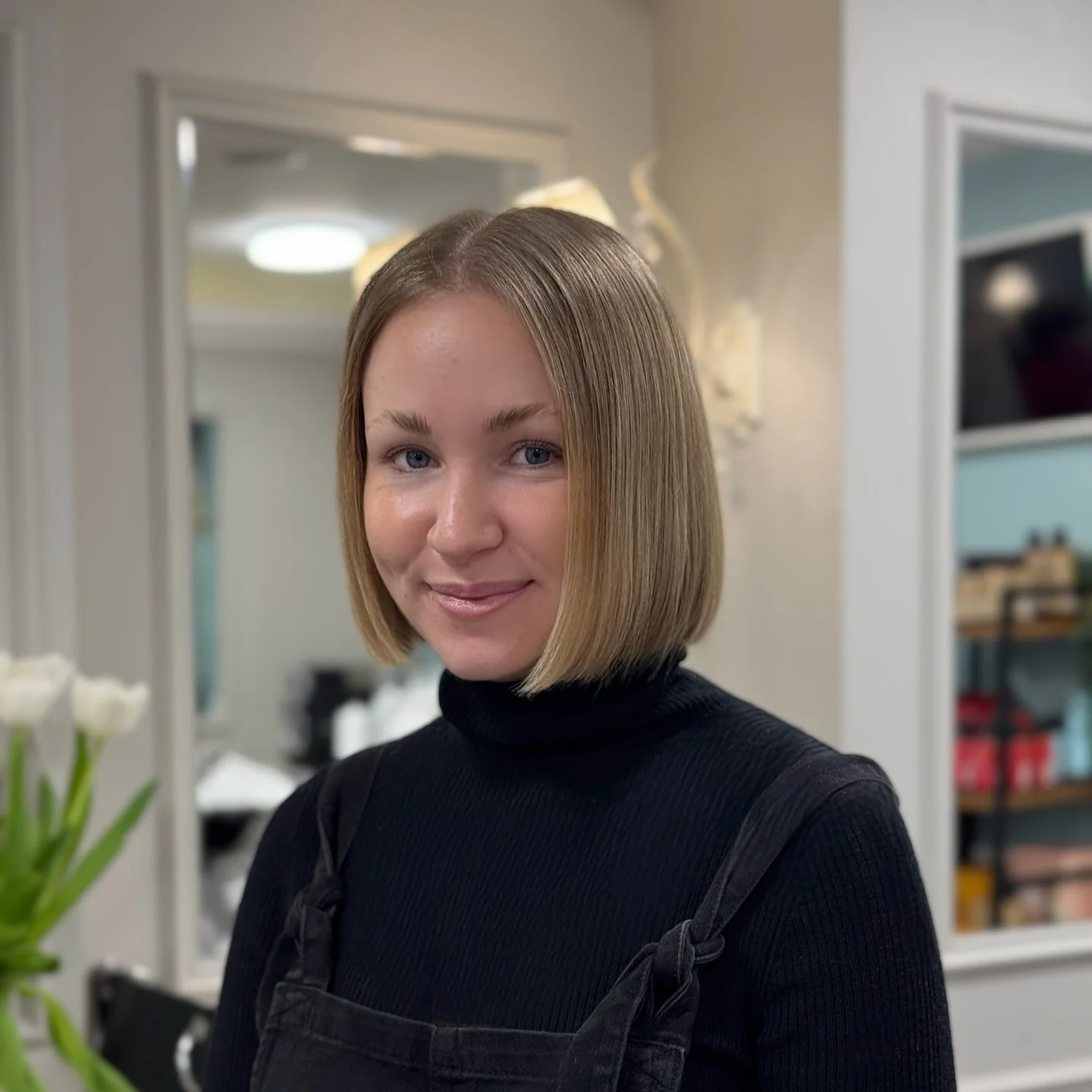 12. Klassischer blonder Präzisions-Bob (klassischer Bob-Schnitt)