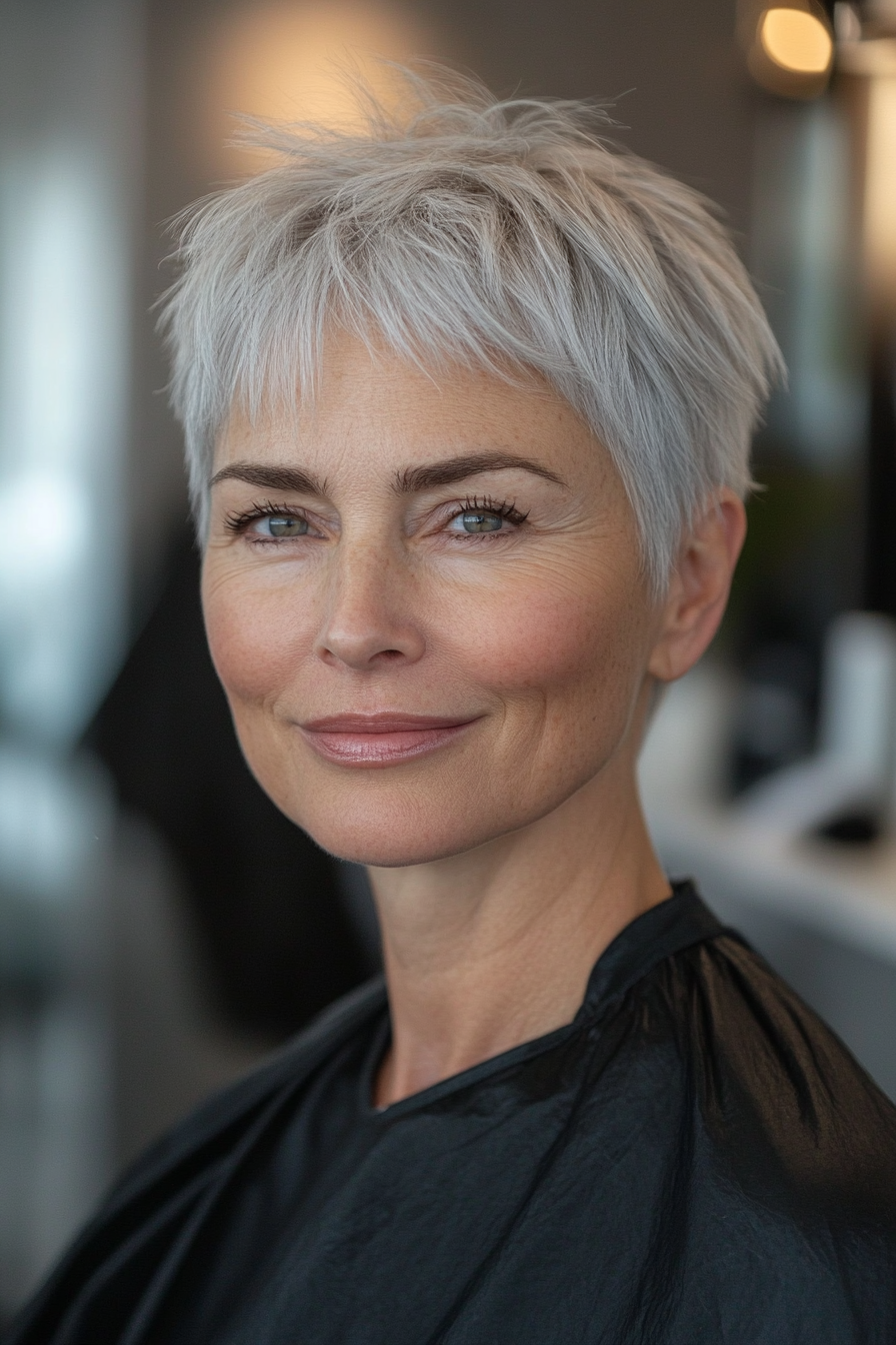 12. Crisp Crew in weiches Grau geschnitten