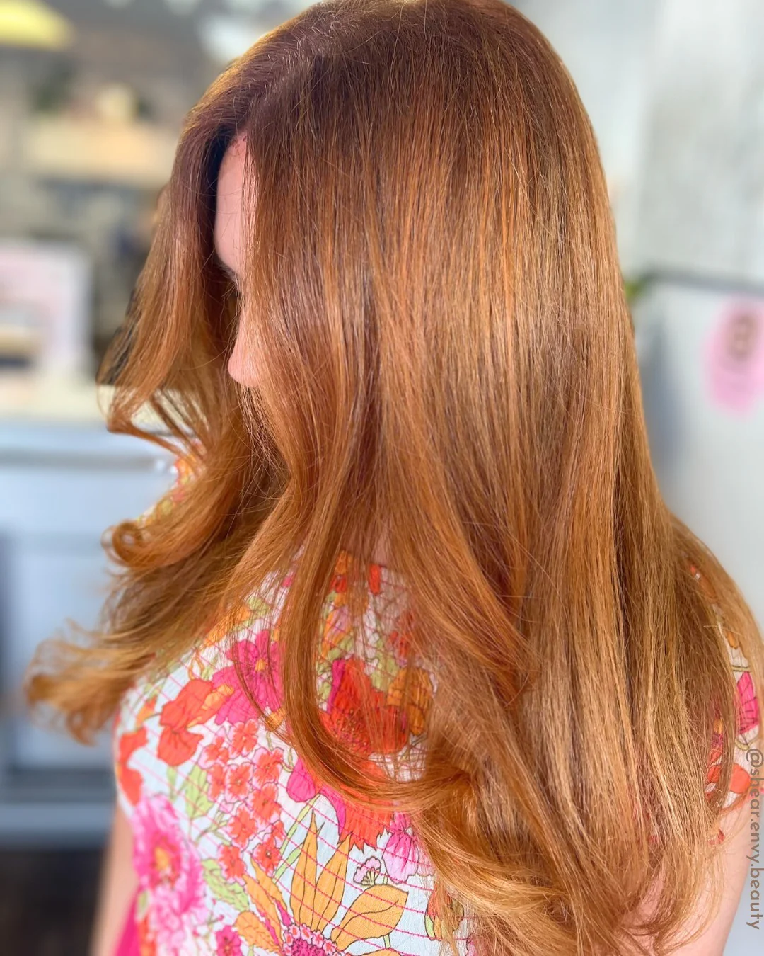 12. Honey Ginger Blowout mit Caramel Dimension (Ingwer-Haarfarbe)