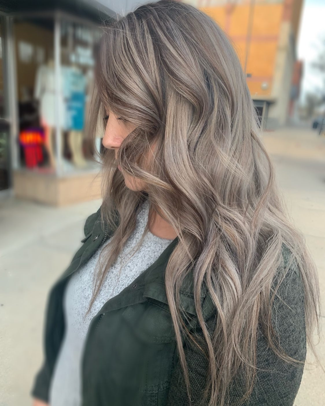 12. gedämpfte Asche Taupe Balayage (Ascheblonde Balayage)