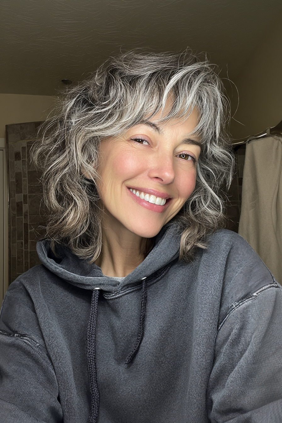 12. Salz-Peter-Mid-Shag (Frisuren für ältere Frauen mit welligem Haar)-Frisuren für ältere Frauen mit welligem Haar