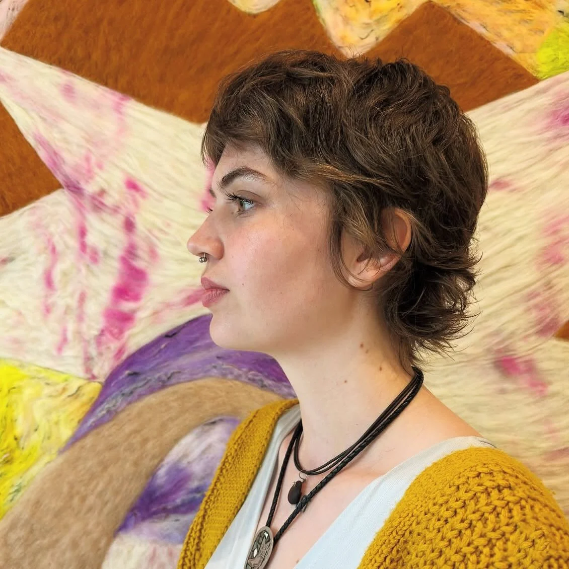 12. Strukturierter Mokka-Shag-Pixie (zottelige Pixie-Frisuren)