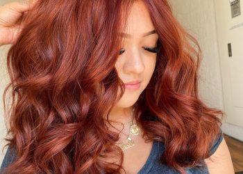 13 rote orange Haarfarbstile, die Feuer bringen