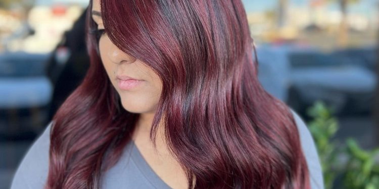 13 wunderschöne burgunderale Balayage Haarfarbenstile