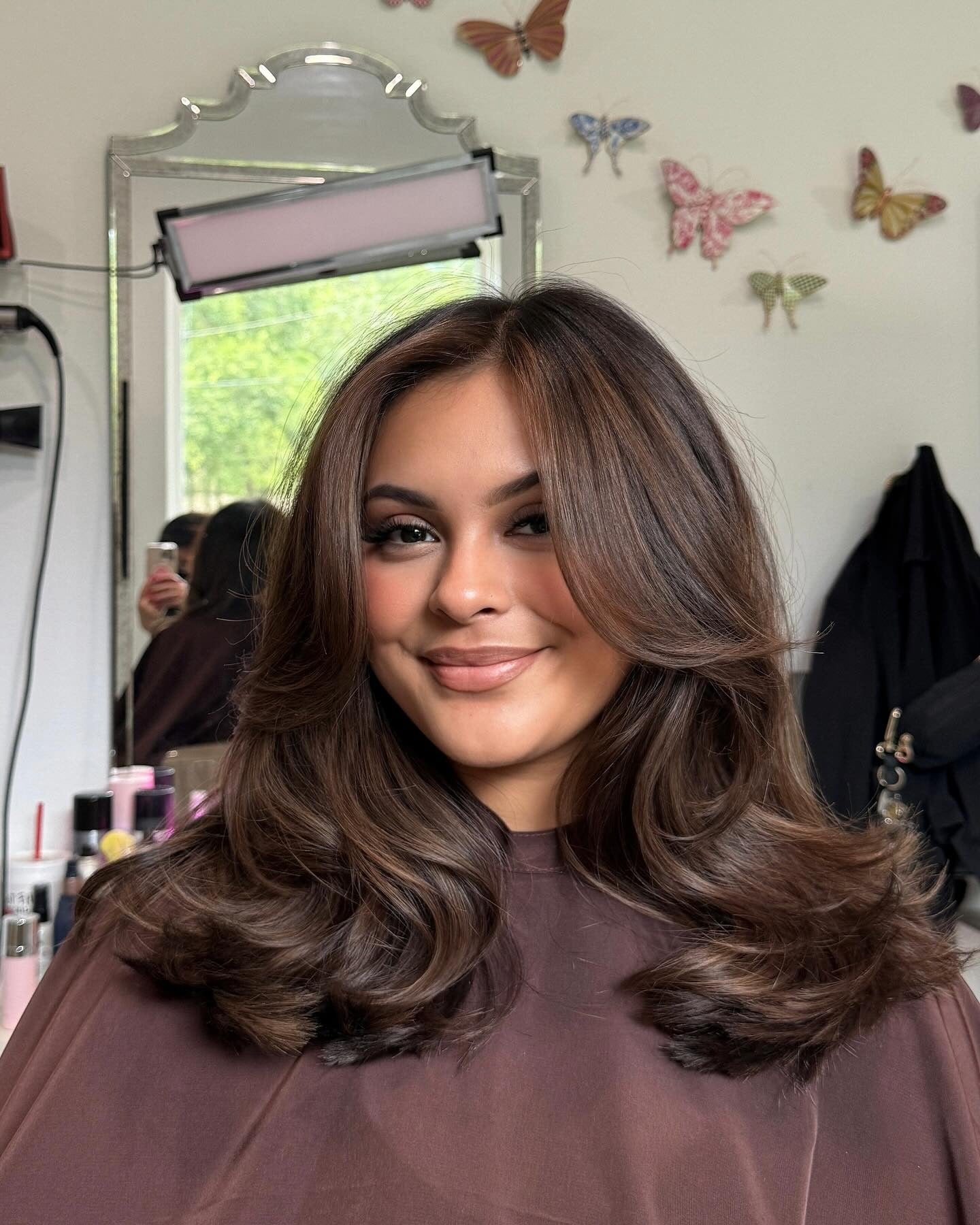 13. Hüpfschokoladenschichten (brünette Haarfarbe)