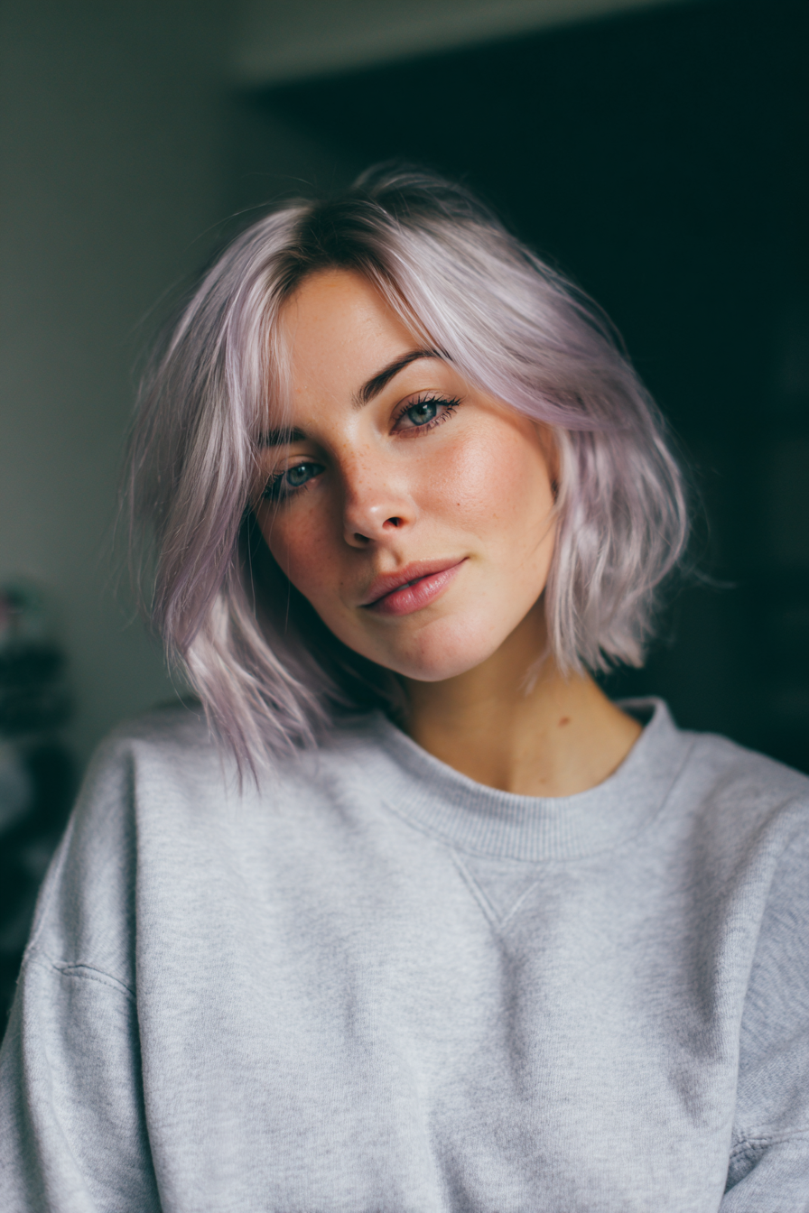 13. Classic Bob mit weicher Lavendeltönung (Haarschnitte für Frauen) - Haarschnitte für Frauen