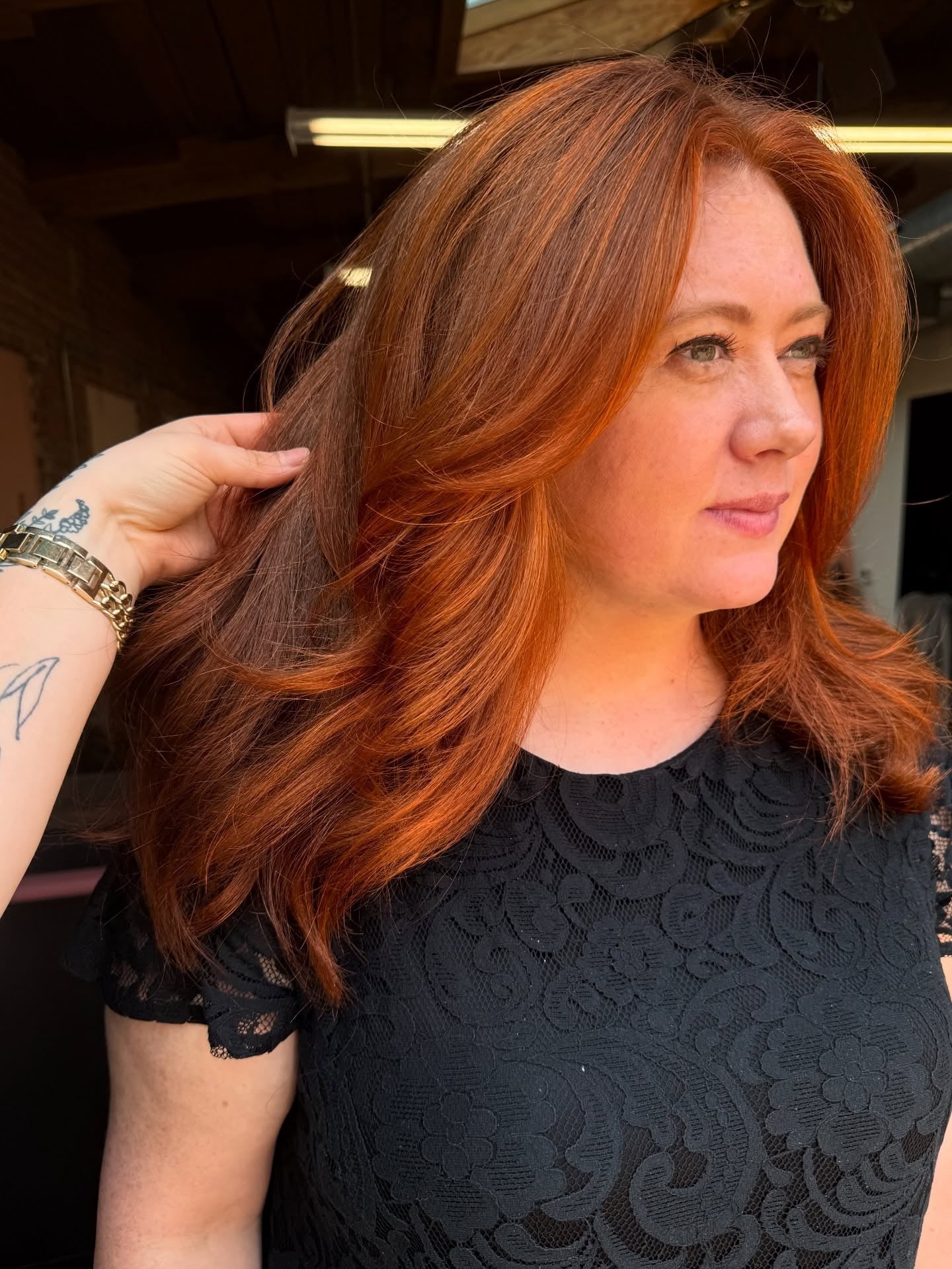 13. Tiefe Kupferschichten mit kastaniengebundenem Glühen (Kupferhaar mit Highlights)