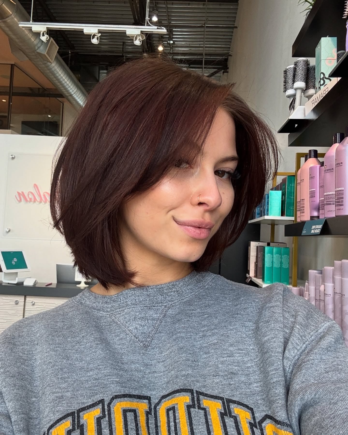 13. Deep Plum Structured Bob (altes Geldhaar)