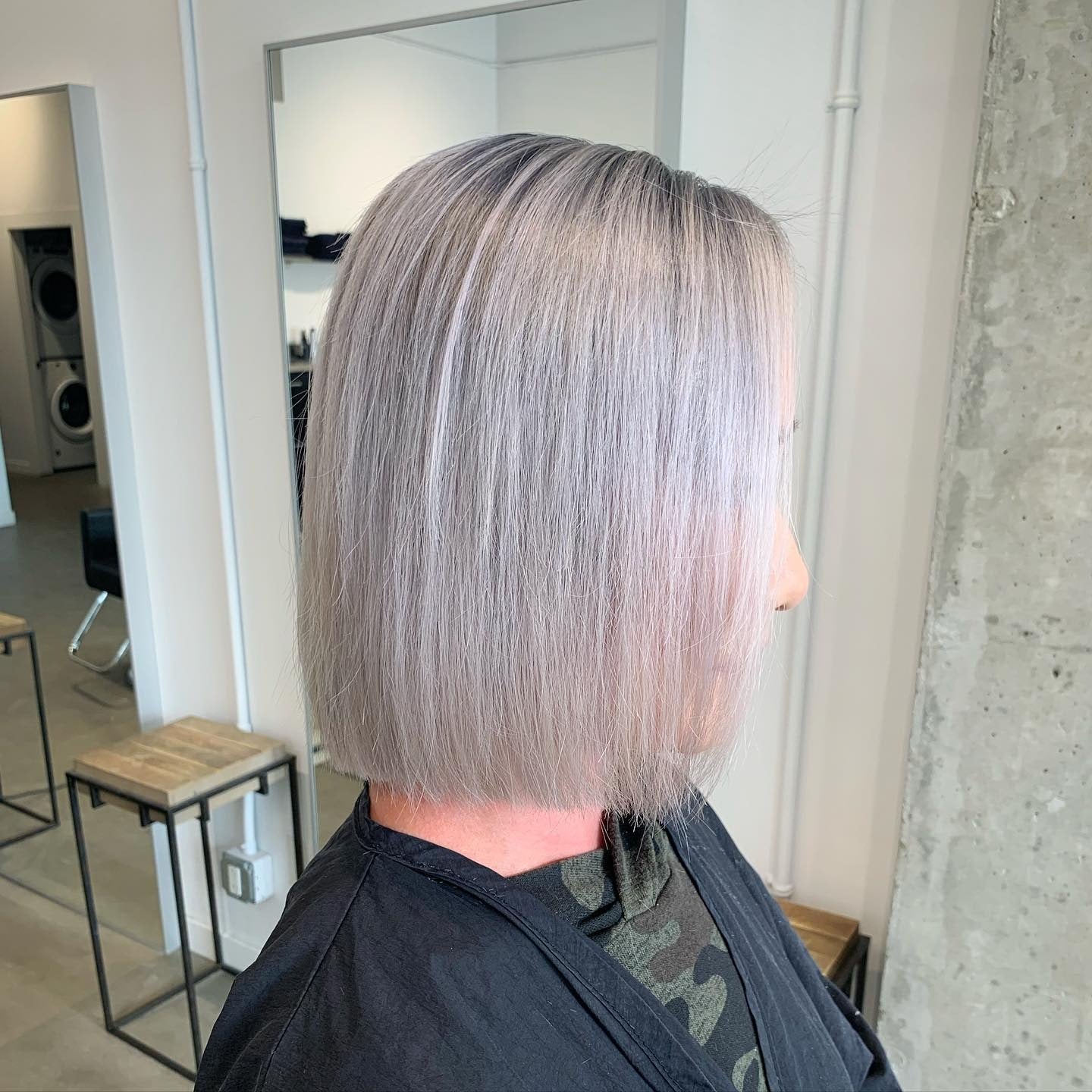 13. eisiger Lavendel Silber Lob (silberne Haarfarbe)