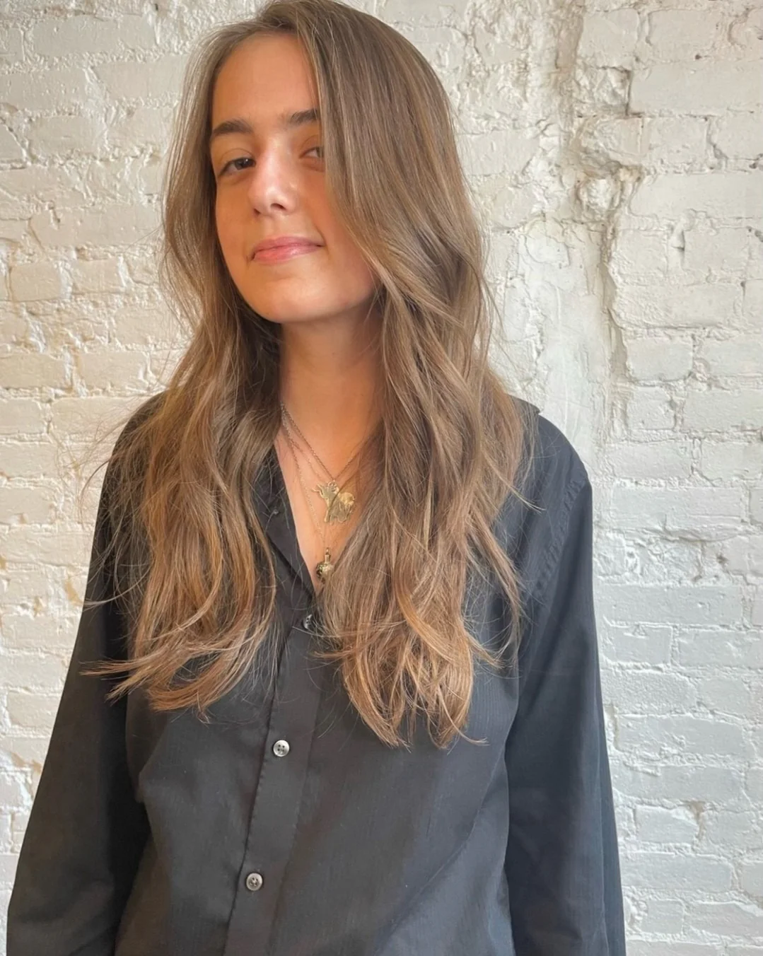 13. Toffeebraune Strukturschichten mit natürlichem Finish (lange Strukturschichten)