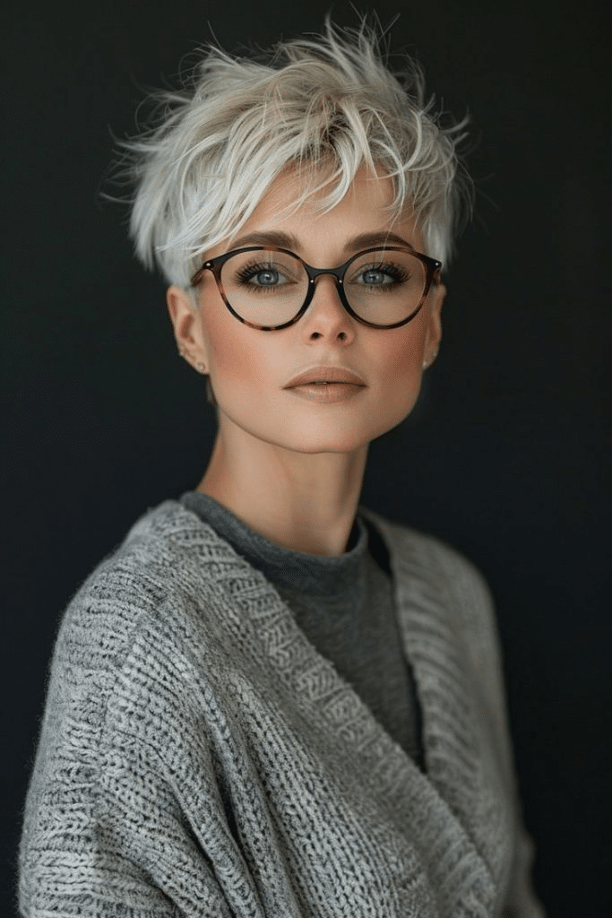 14. Schicker weißblonder Elf mit Brille