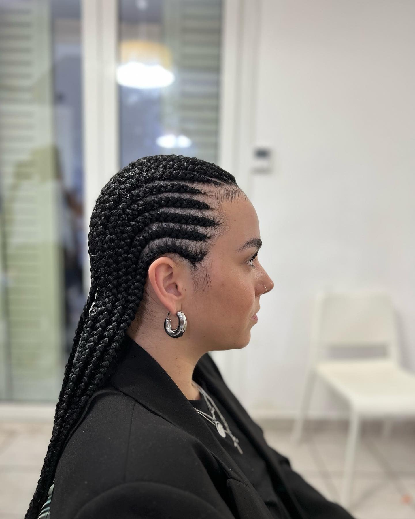 14. Schlanke, geradlinige Cornrows (Cornrow Frisuren)