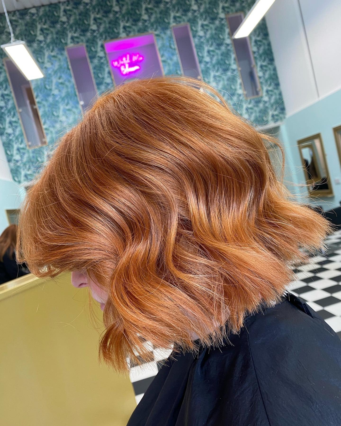 14. Strukturierter Blunt Bob in Kupfer-Auburn (Blunt-Bob-Frisuren)