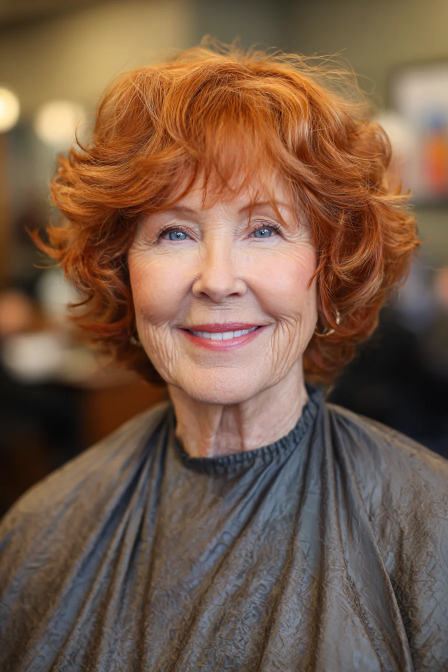 14. Volumized Cinnamon Layered Cut (Neue Frisuren für Frauen über 60) – Neue Frisuren für Frauen über 60