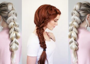 15 geflochtene Frisuren für lange Schlösser hergestellt