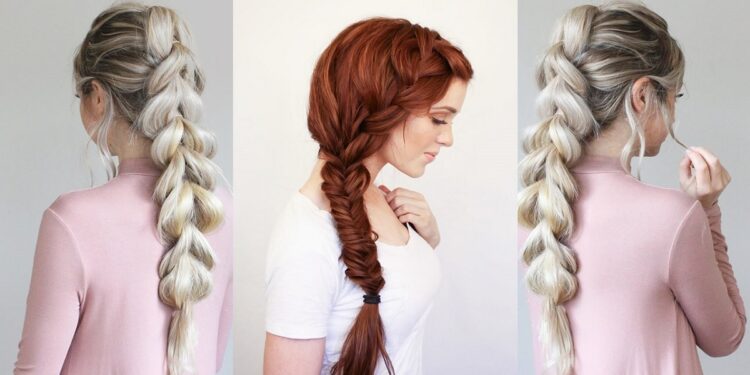 15 geflochtene Frisuren für lange Schlösser hergestellt