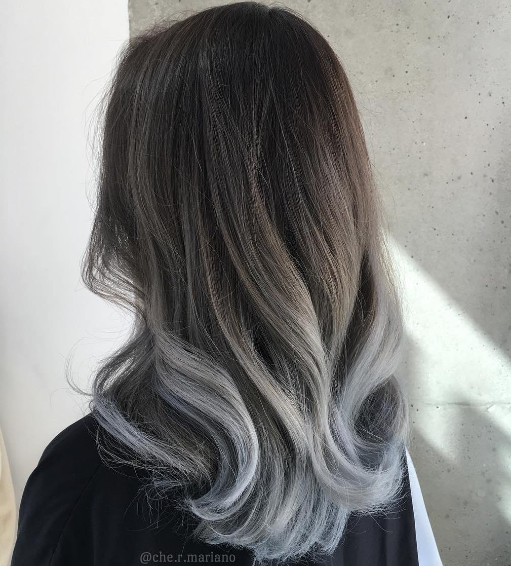 25 Beste Ombre Haarfarbe Ideen für blond, braune, rot und schwarze Haare Braun bis grau Ombre Haare
