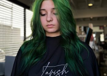 15 frische grüne Haarfarbe Inspirationen