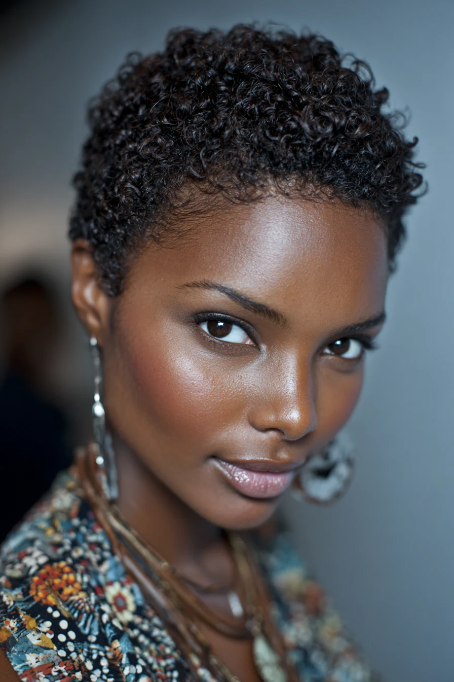 15. Finger Coil TWA in Cool Brown (Kurzhaarfrisuren für schwarze Frauen) – Kurzhaarfrisuren für schwarze Frauen