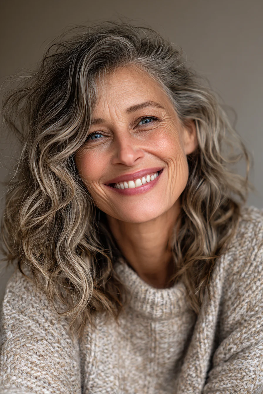 15. Langer Mokka-Shag mit sanften Wellen (lange Shag-Frisuren für ältere Frauen) – Lange Shag-Frisuren für ältere Frauen