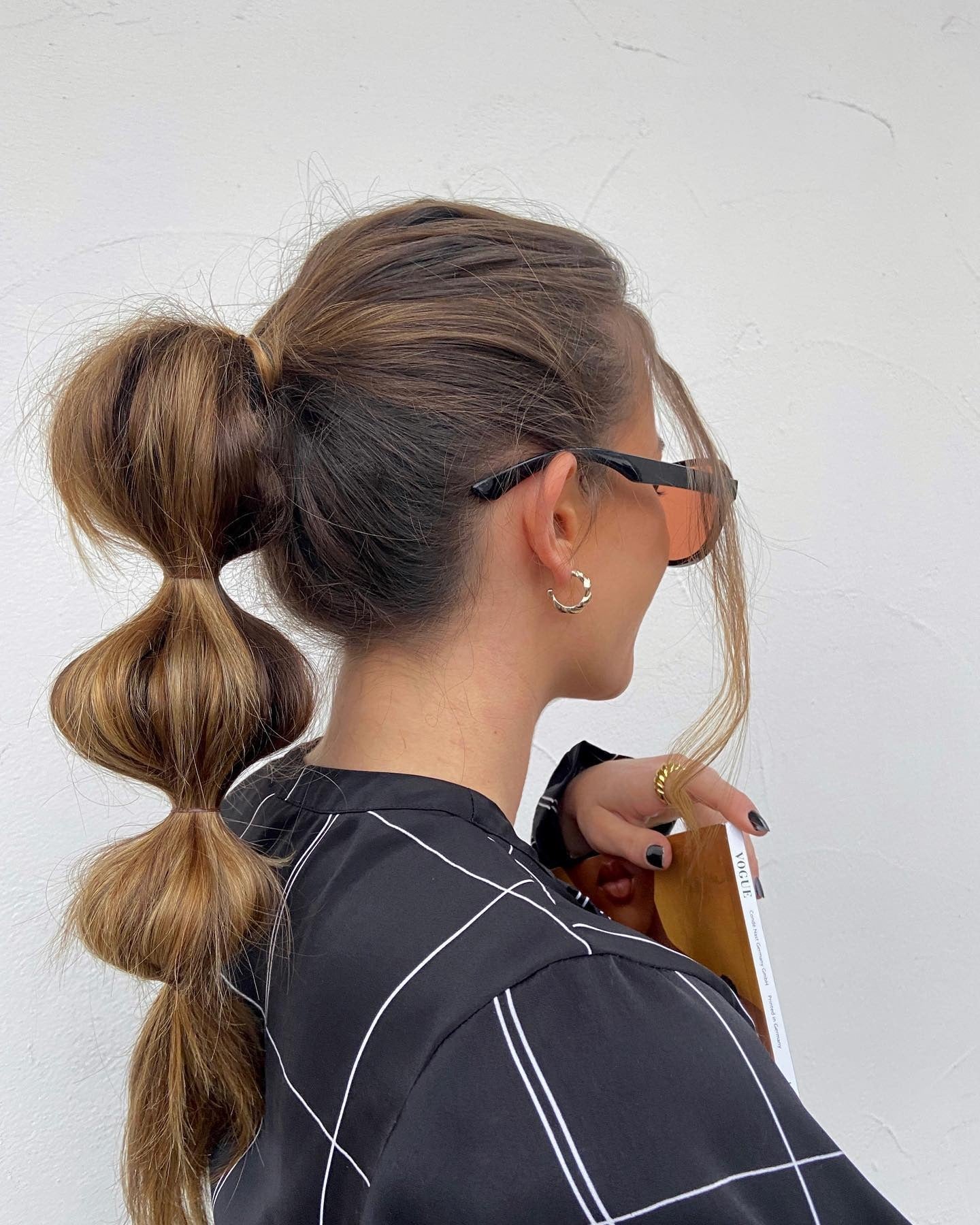 15. weicher Blase Pferdschwanz mit warmer brünette Dimension (Bubble Ponytail)
