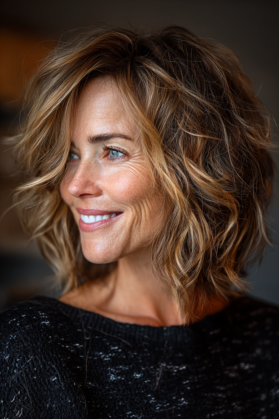 16. Golden Auburn Sculpted Pixie (Kurzhaarfrisuren für Frauen über 40 mit feinem Haar) – Kurzhaarfrisuren für Frauen über 40 mit feinem Haar