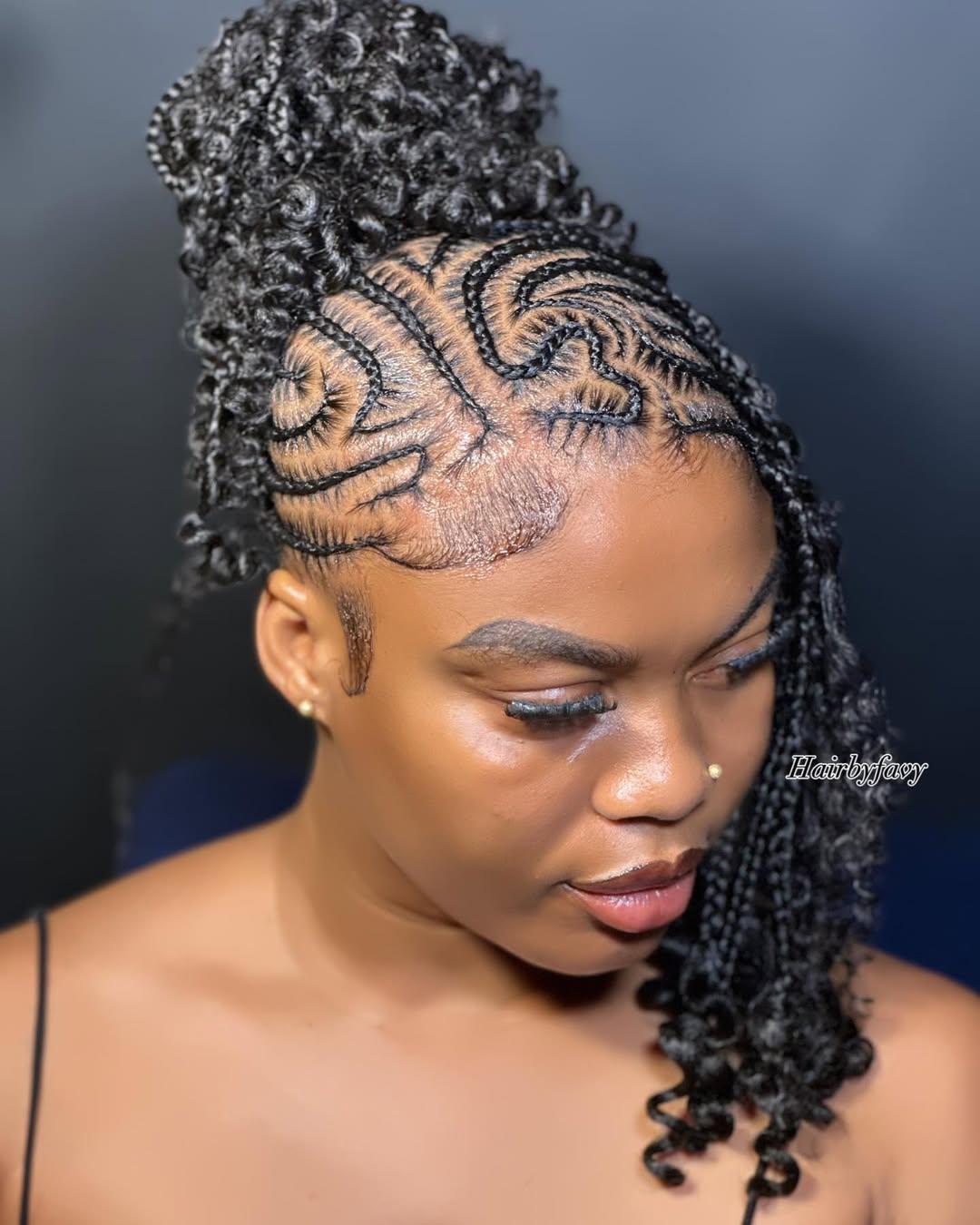 Boho -Feed in Zöpfen