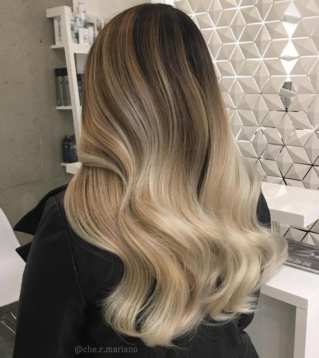 25 Beste Ombre Haarfarbe Ideen für blond, braune, rot und schwarze Haare Cremiger blonde Ombre für braune Haare
