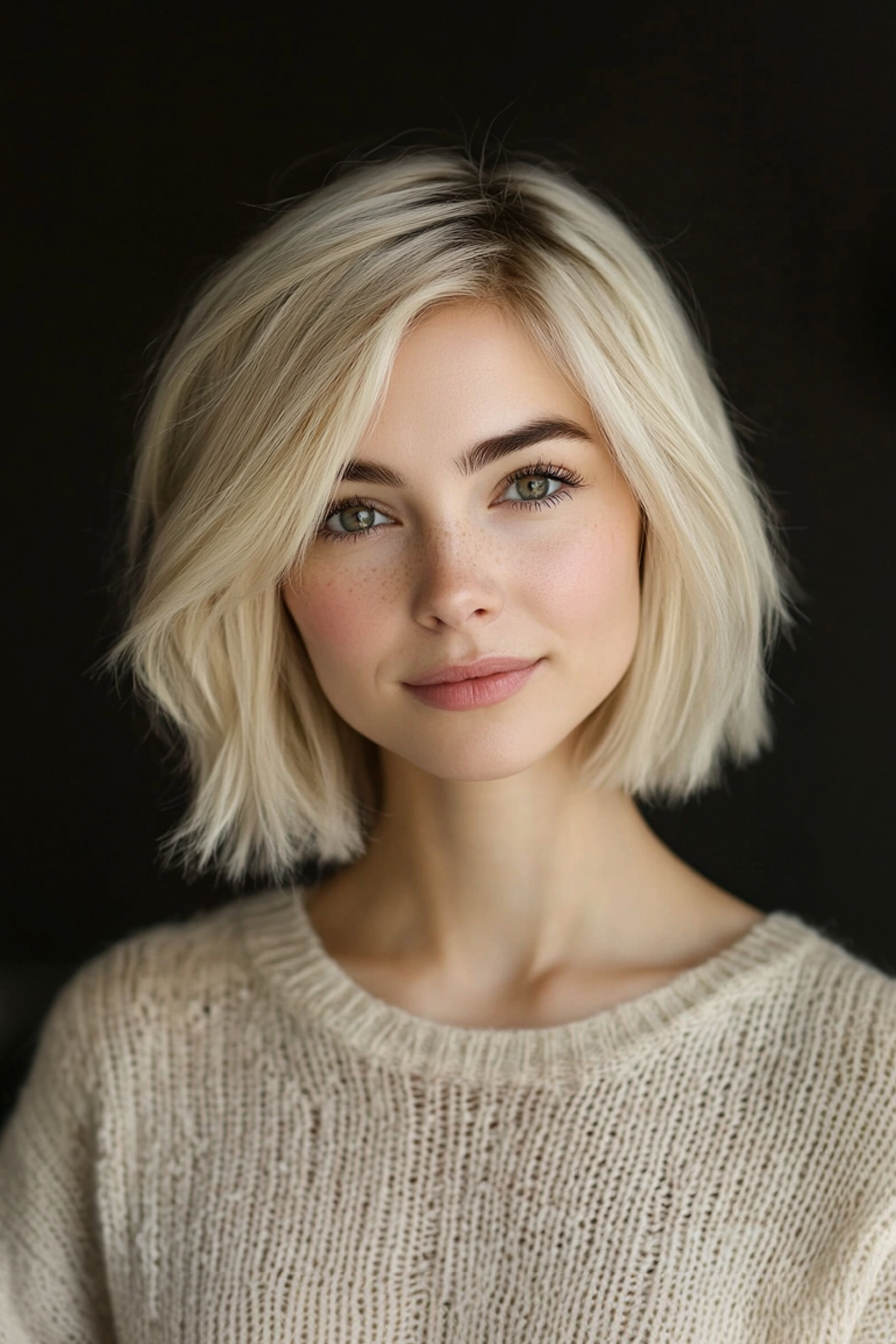 17. Stücke strukturiert in Vanillecreme Blonde (Haarbeinlängenlänge) - Hackerlänge mit Trottel