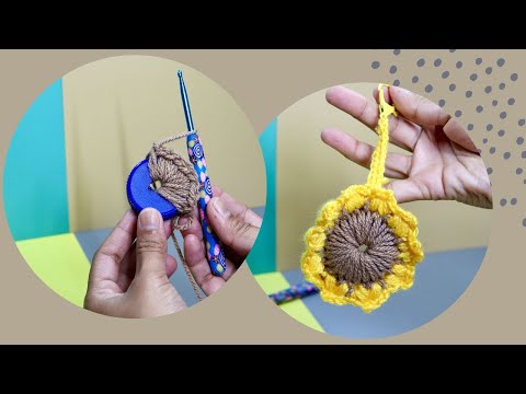 Ökofreundliche Häkel -Sonnenblumen - Recycling -Flaschenverschluss Crafting HQDefault