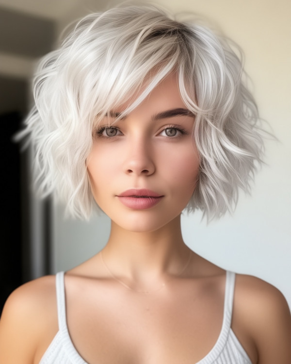 Winter Wunderland chaotischer Bob, zerzauster Bob