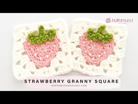 Strawberry Oma Square - Freies Häkelmuster | Raffamusadessigns HQDefault