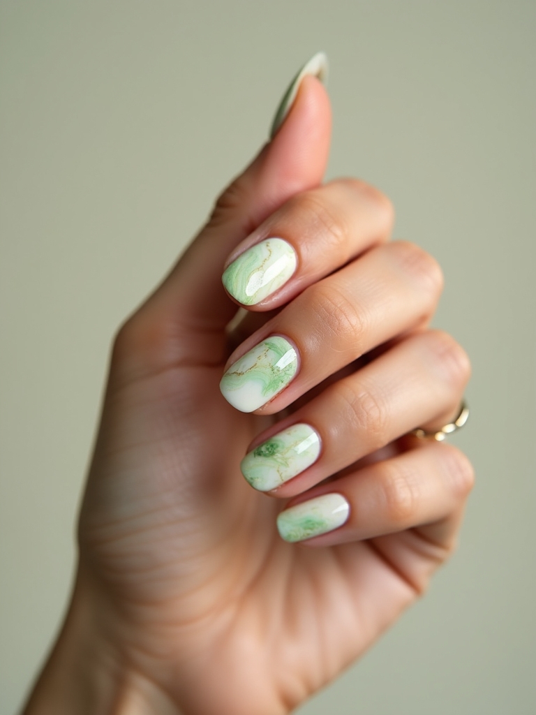 Matcha-Marmor, cremiger Salbei