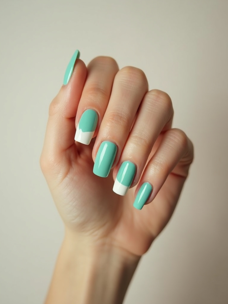 Geometrische Mint-Blöcke aus Seeschaum