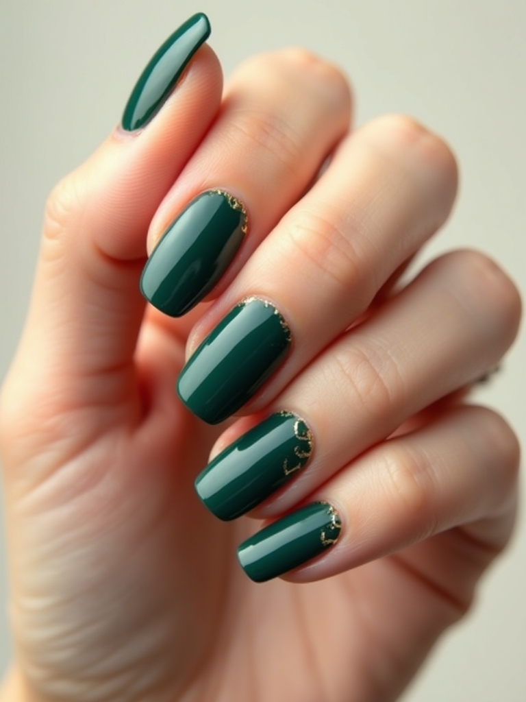 tiefer Jadeglanz mit Gold