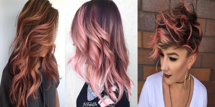 19 atemberaubende Beispiele für Roségold -Balayage